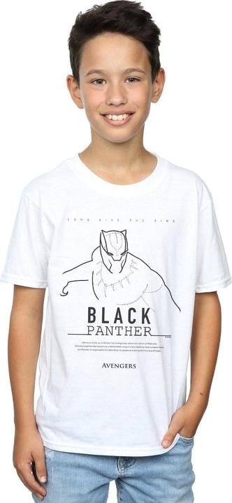 Immagine prodotto Black Panther Long Live The King Maglietta Ragazzi (140, 146)