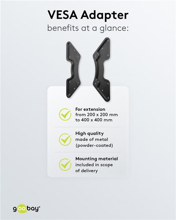 Productafbeelding Goobay Vesa adapter (Adapter / montageplaten)