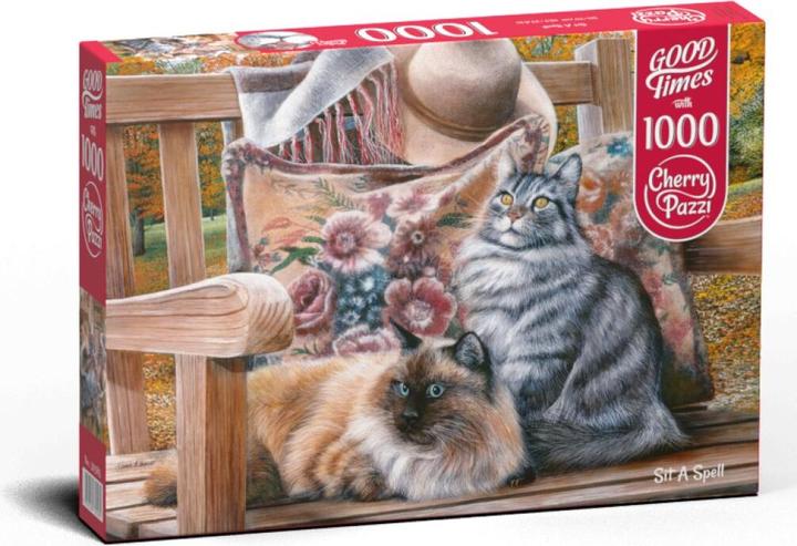 Actual product image Cherry Pazzi Puzzle cat sitting 1000 pieces (1000 pieces)