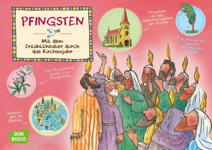 Immagine prodotto Hebert:Pfingsten. Kamishibai Bildkarten (Tedesco, Esther Hebert, Gesa Rensmann, Gertraud Funke, 2024)