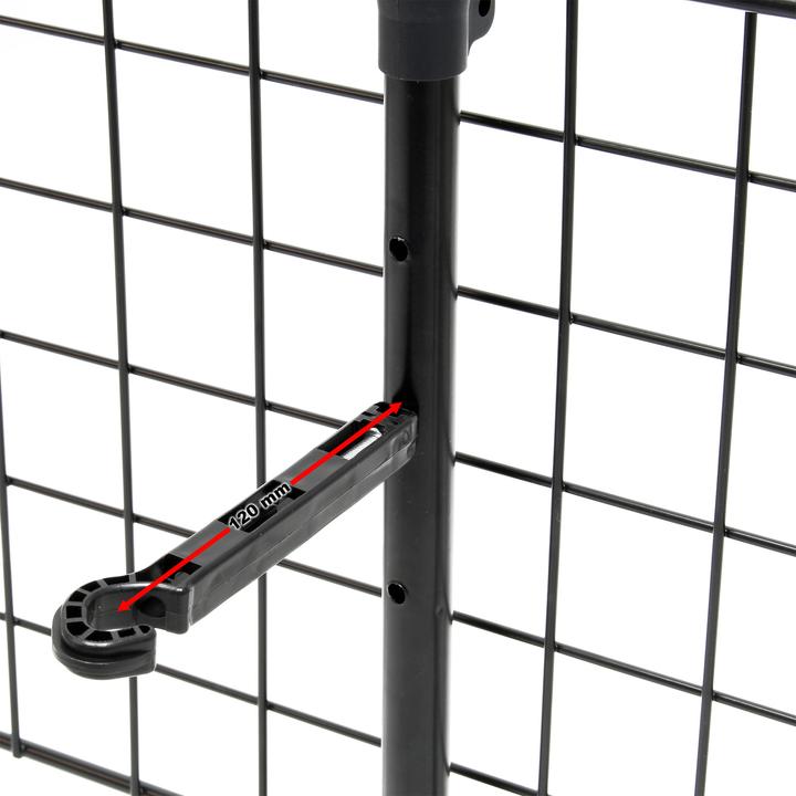 Actual product image Wiltec Dog Guard Barrier Freely Adjustable for the Car Model D Made of Iron (Dog)