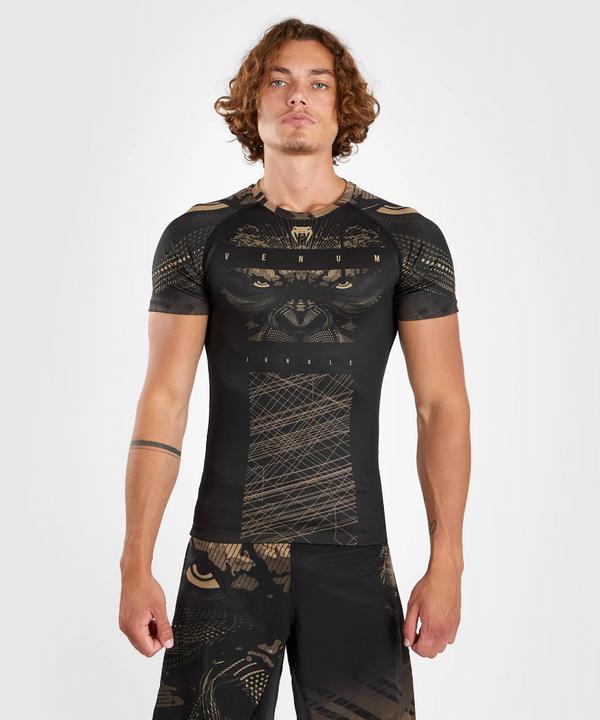 Image du produit Venum Gorilla Jungle Rashguard Short Sleeves - Black/Sand (S)