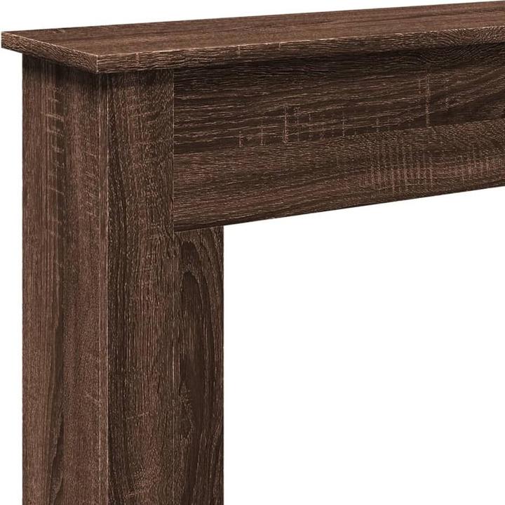 Actual product image VidaXL Fireplace surround Fireplace console Decorative fireplace mantelpiece Brown oak-look