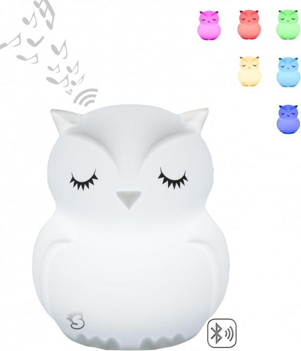 Immagine prodotto MesMed Lampada in silicone a colori cangianti con altoparlante Bluetooth Gufo fluorescente HU HU