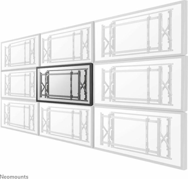Produktbild Neomounts LED-VW1750BLACK ist eine Videowall-Wandhalterung für Flachbildschirme bis (Wand, 55", 35 kg)