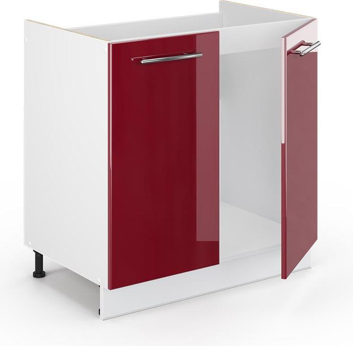 Bordeaux Hochglanz, Weiss