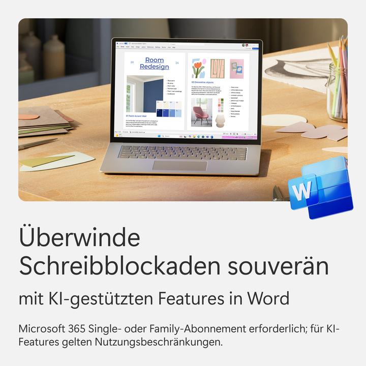 Produktbild Microsoft 365 Single (1 User, 5 Geräte/User, 12 Monate)