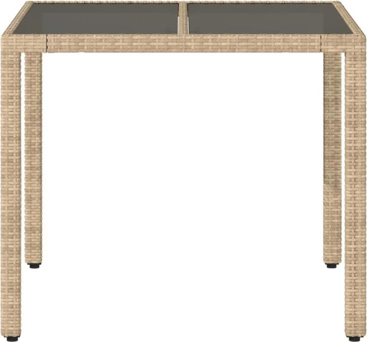 Image du produit VidaXL Gartentisch mit Glasplatte (90 cm)