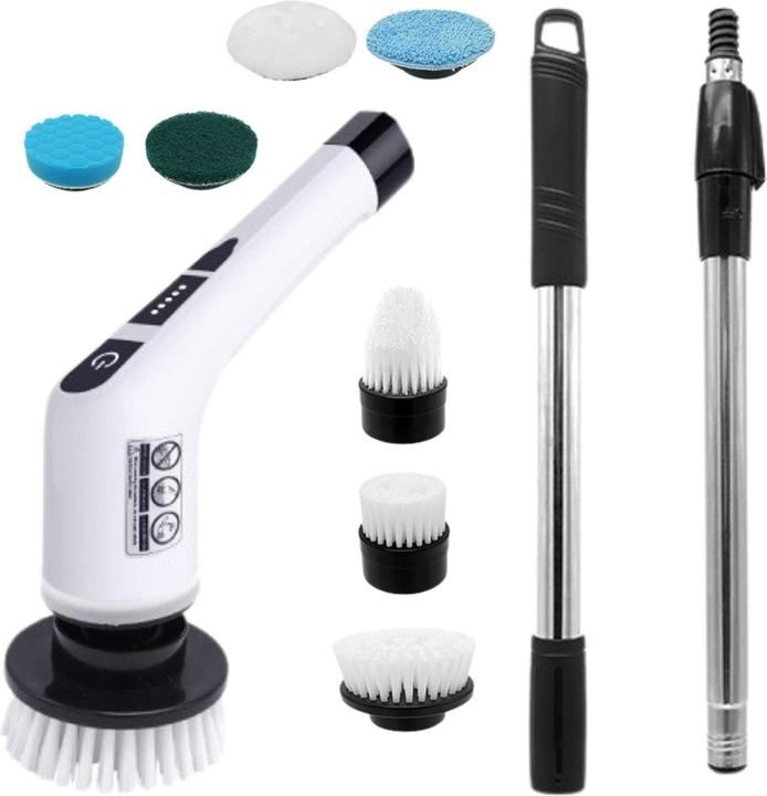 Image du produit Hermex 7in1 Elektrische Reinigungsbürste Schrubber Reinigungswerkzeug Bürste Scrubber (1 pcs)