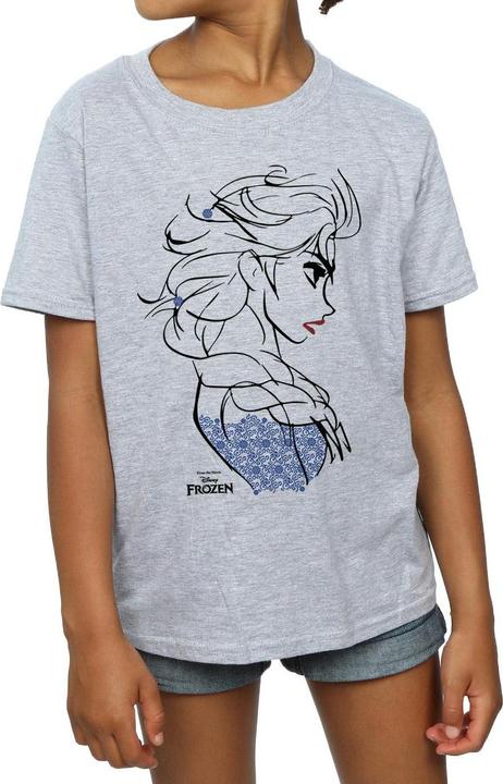 Image du produit Disney - T-shirt FROZEN ELSA SKETCH - Fille (140, 146)