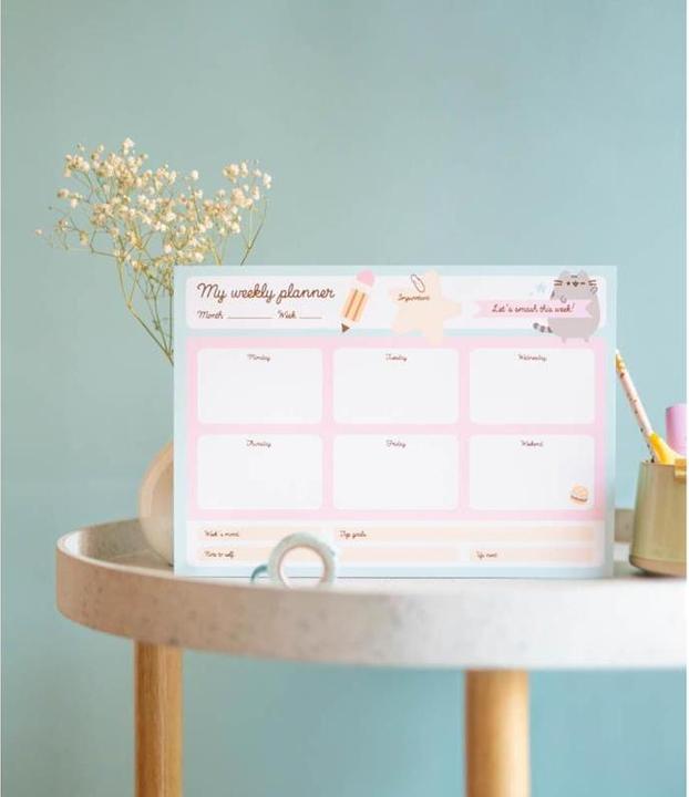 Actual product image Pusheen Foodie Collection Weekly Planner 54 pages A4 (A4)