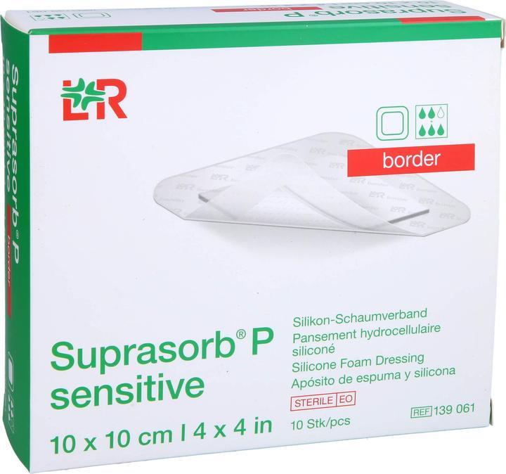 Suprasorb P sensitive border 10x10cm (10 x)