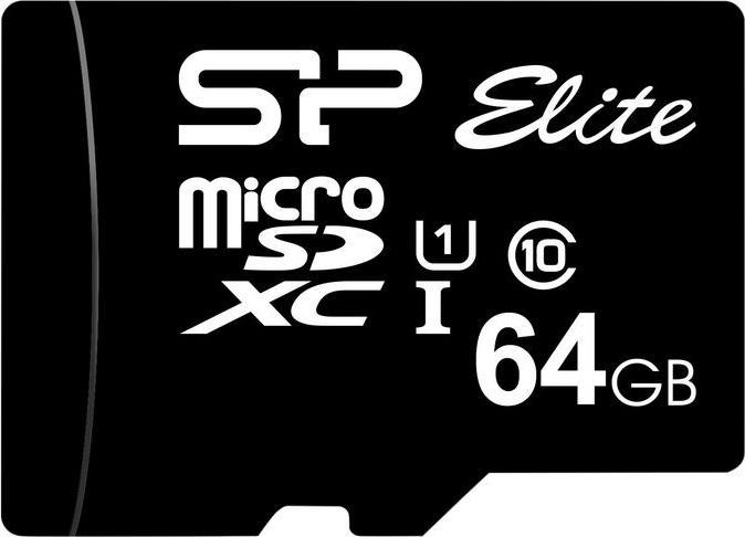 Produktbild Silicon Power Elite UHS-I 64GB microSDXC Ad. SP064GBSTHBU1V10SP (64 GB, microSDXC, U1, UHS-I)