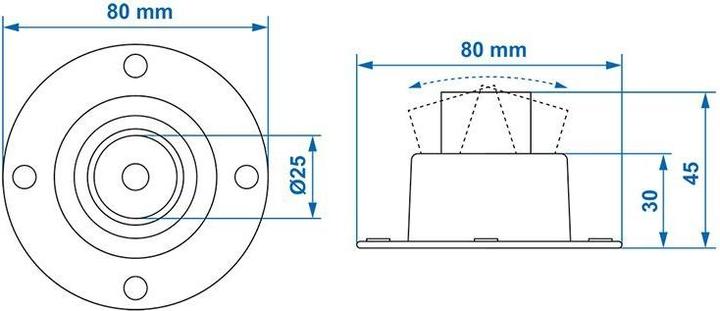 Actual product image ProPlus Feet for table leg