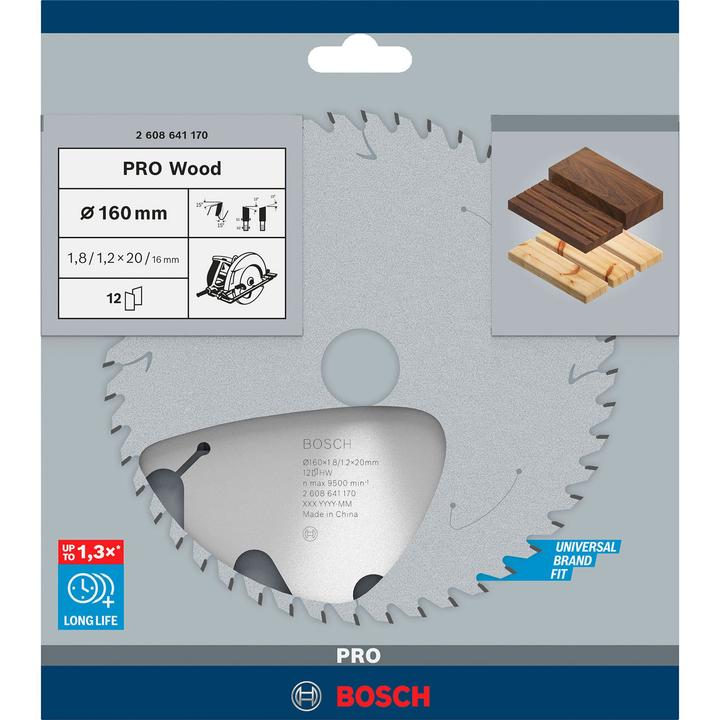 Produktbild Bosch Professional Zubehör PRO Wood Kreissägeblatt, 160 x 1.8 x 20 mm