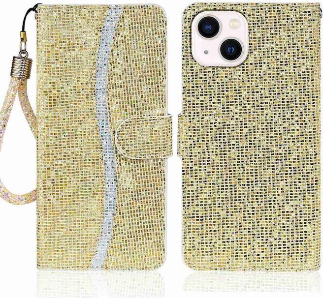 Actual product image MU Style PU Leather Bling Series (Apple iPhone 14)