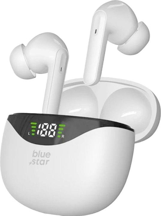 Wired headphones Blue Star BLUE STAR wireless earphones bluetooth TWS T60 white (4.50 h, Senza fili)
