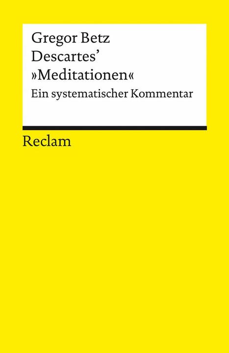 Valeurs nutritives et ingrédients Descartes' 'Meditationen über die Grundlagen der Philosopie' (Allemand, Gregor Betz, 2011)