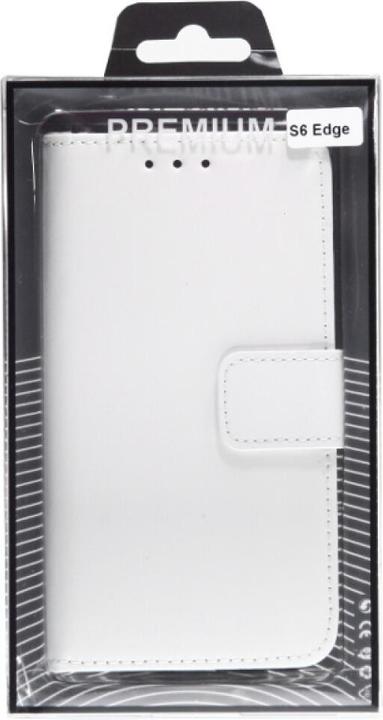 Immagine prodotto OEM Custodia a libro in pelle sottile per Galaxy S6 Edge - Bianco (Samsung Galaxy S6 Edge)
