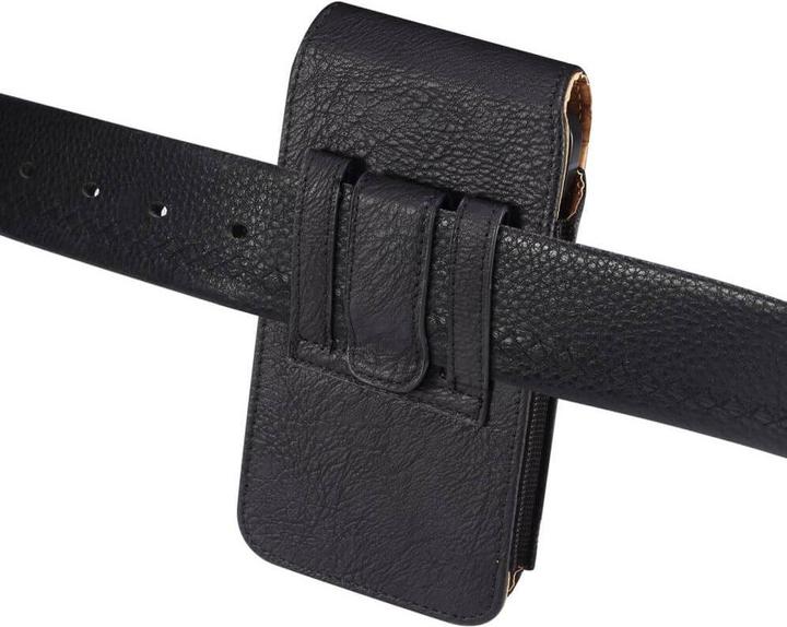 Produktbild Cover-Discount Nylon - Leder Gurttasche mit Kartenfach schwarz / L