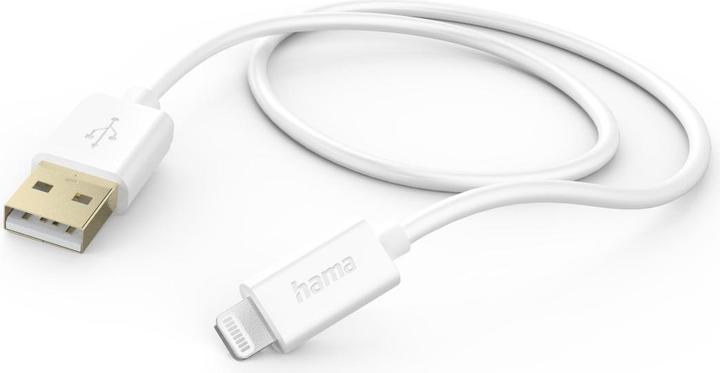 Image du produit Hama Cordon de charge, USB-A - Lightning, 1,5 m, blanc (1.50 m, USB 2.0)