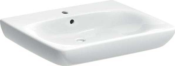 Actual product image Geberit Keramag Renova Nr. 1 Comfort, lavabo, accessibile con sedia a rotelle, 650x550 mm, con foro per rubi (550 mm, 650 mm)