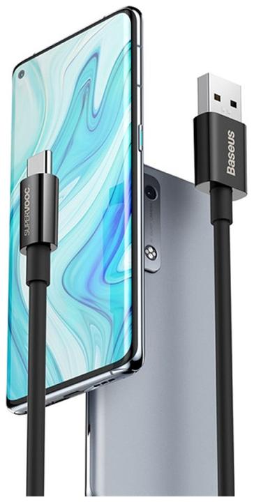 Actual product image Baseus Superior Series (SUPERVOOC) Fast Charging Data Cable USB to Type-C 65W 2m Black (2 m)