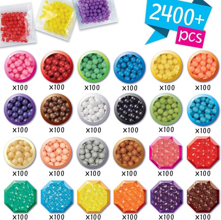 Immagine prodotto Aquabeads 2400 perline colorate per l'artigianato - set di ricarica