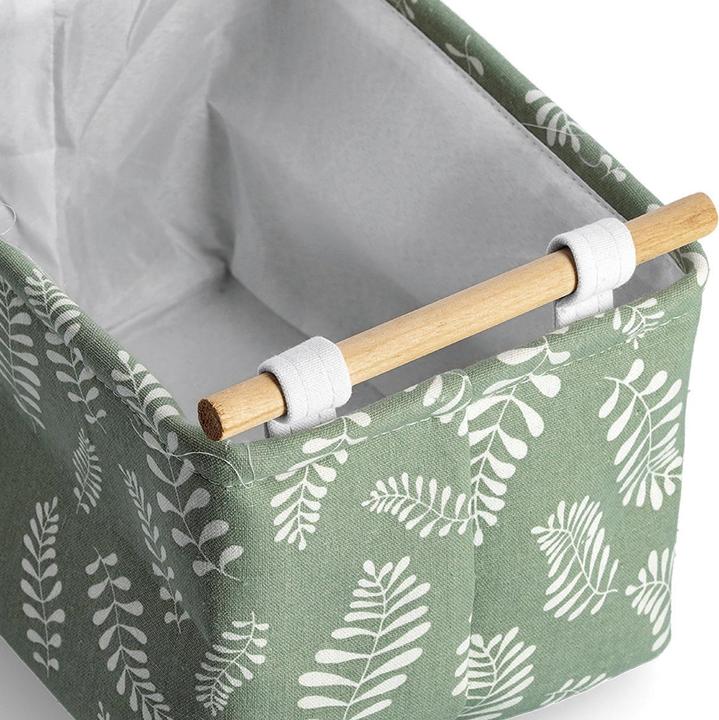 Actual product image Zeller Present Storage Basket 30x21x18green (1 x, 30.5 x 21 x 18 cm)