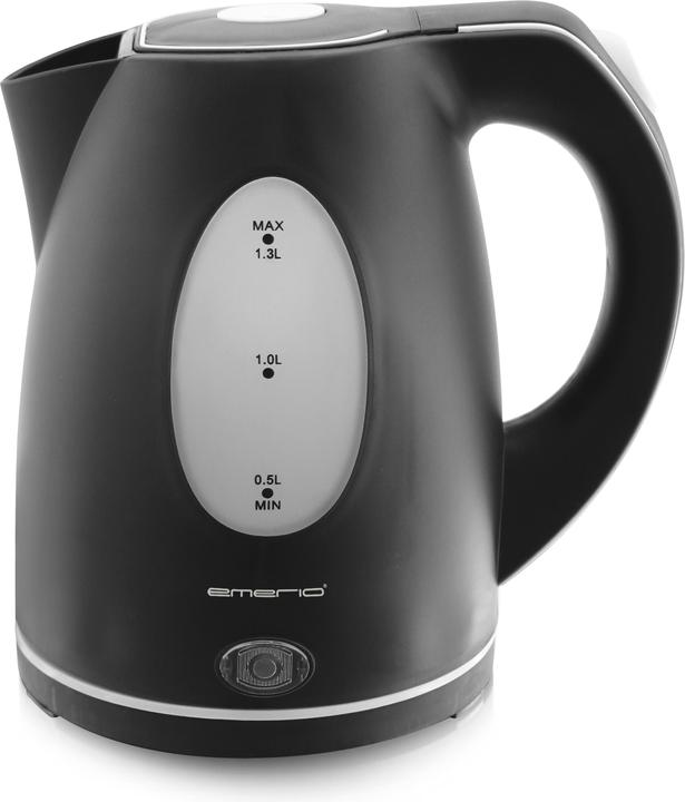 Immagine prodotto Emerio Bollitore, 1,3L, indicatore del livello dell'acqua, nero (1.30 l)