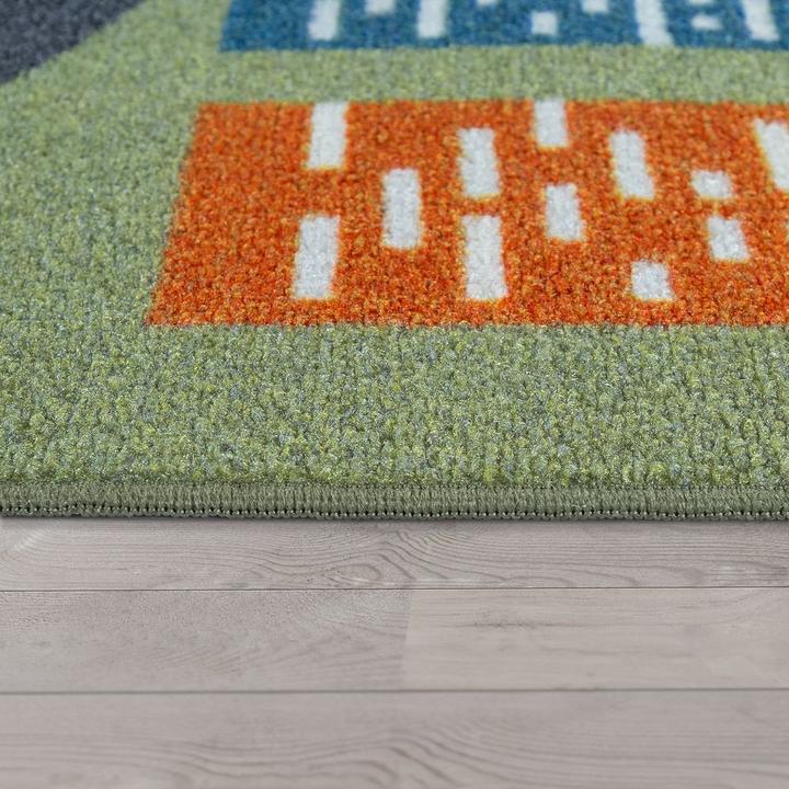 Immagine prodotto Paco Home Tappeto gioco per la stanza dei bambini design urbano colorato (120 x 170 cm)