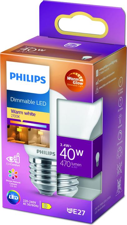 Immagine prodotto Philips Lampada (E27, 3.40 W, 470 lm, 1 x, D)