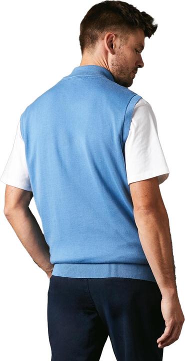 Actual product image Universal Textiles Mens Knitted Zip Neck Sleeveless Pullover (S)