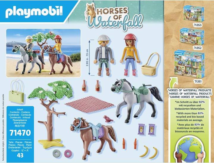 Immagine prodotto Playmobil Reitausflug an den Strand mit Amelia und Ben (71470, Cavalli Playmobil della cascata)