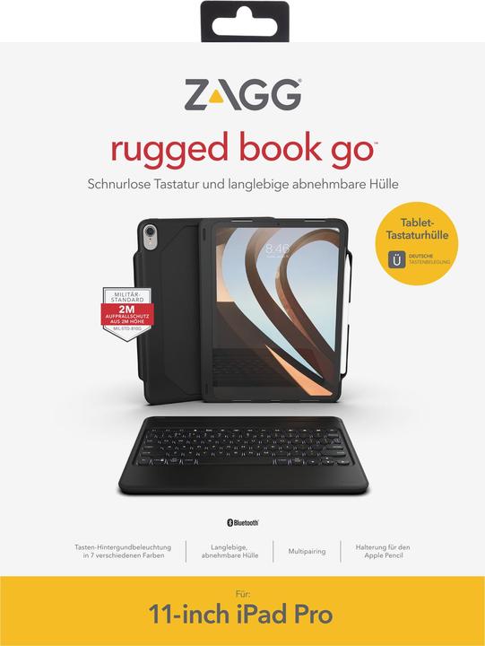 Produktbild Zagg Rugged Book Go (DE, iPad Pro 11 2018 (1. Gen))