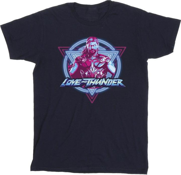 Thor Love And Thunder Neon Badge TShirt