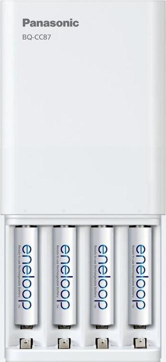 Produktbild Panasonic eneloop Smart Plus USB Travel Charger BQ-CC87 (4 Stk., AAA, AA, 2000 mAh, Ladegerät inkl. Akku)