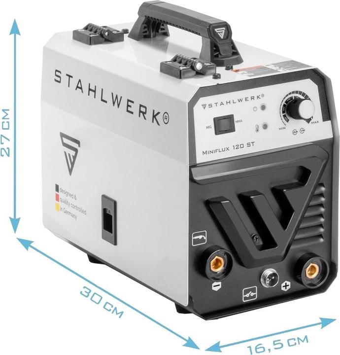 Actual product image Stahlwerk Welding machine Mini FLUX 120 ST with ARC | MMA function with 120 amps