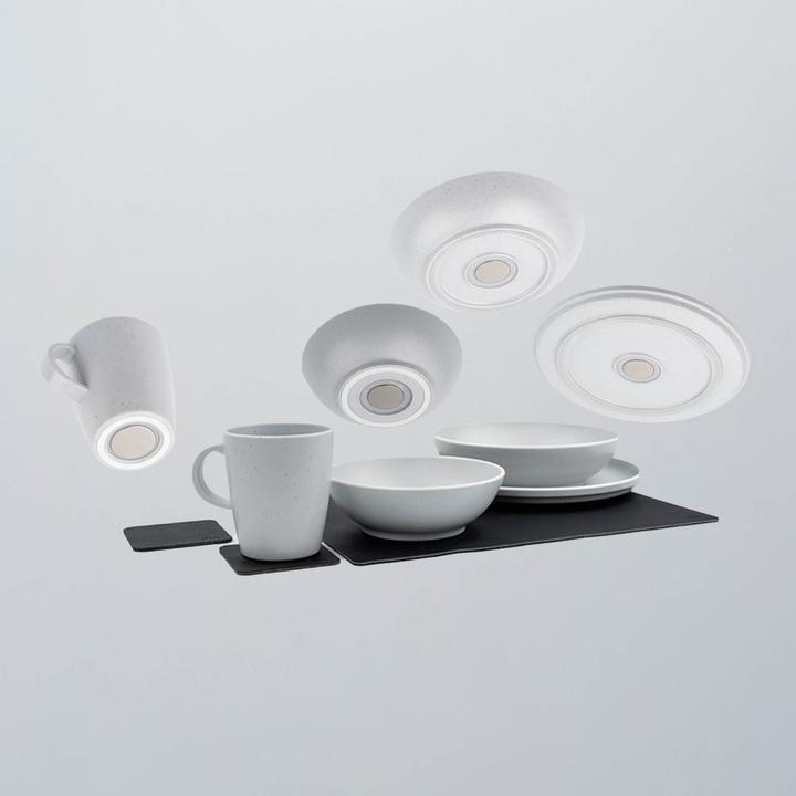 Produktbild Silwy Magnet-Kunststoff-Geschirrset Dolomit White, Produkttyp