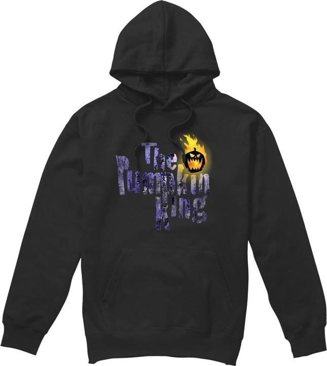 Immagine prodotto The Nightmare Before Christmas Felpa con Cappuccio Re della Zucca Testo Uomo (XL)
