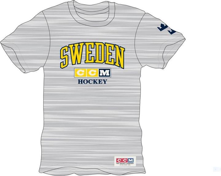 Actual product image CCM TSS22AUS AD FLAG TEE TEAM USA Athletic Grey M (4057849) (M)