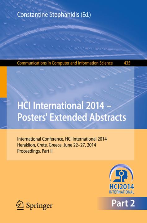 Actual product image HCI International 2014 - Posters' Extended Abstracts (Constantine Stephanidis, 2014)