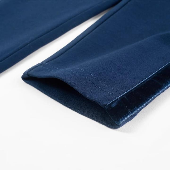 Actual product image VidaXL Children's trousers with black trims navy blue (104)