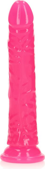 Actual product image RealRock Slim Realistic Dildo with Suction Cup - Glow in the Dark - 7" / 18 cm