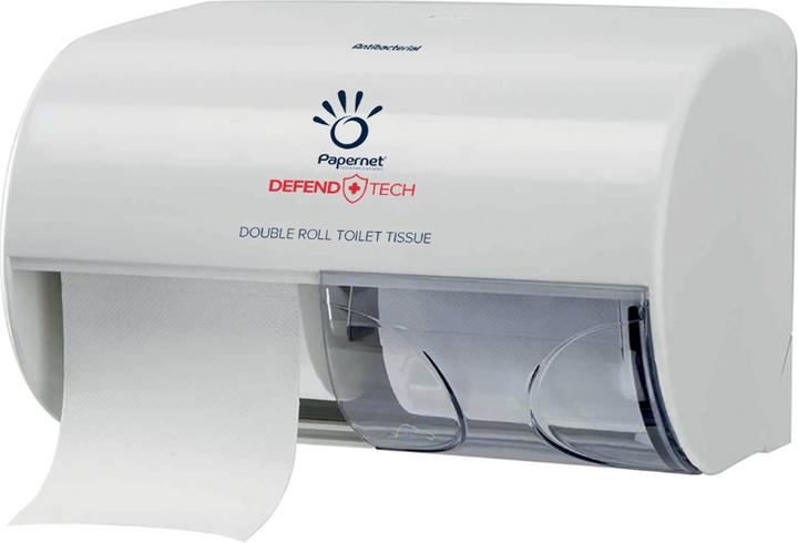 Actual product image Papernet Toilet paper dispenser Dual small roll toilet paper dispenser for 2 rolls up to 12.7 cm