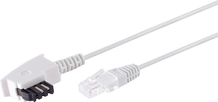 Immagine prodotto Shiverpeaks S/CONN massima connettività da spina TAE-F a spina RJ45, cavo router VDSL, bianco, 0,5m