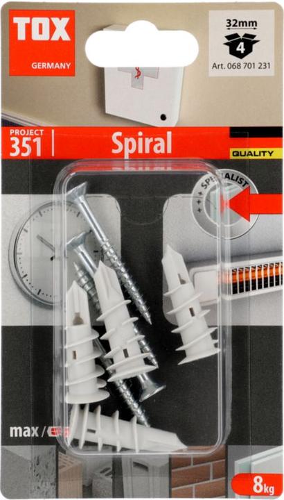 Actual product image Tox Plasterboard anchor 32 S incl. screw 4 pieces (4 pcs.)