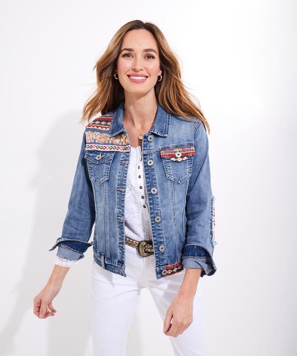 Image du produit Joe Browns LIMITED EDITION Sequin Stretch Denim Jacket (36)