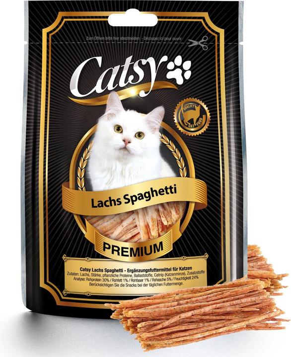 Actual product image Catsy Lachs-Spaghetti (Adult, 1 pcs., 50 g)