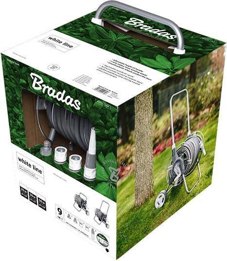 Image du produit Bradas Kit chariot dévidoir WHITE SILVER PLUS, 1/2", 50 m (50 m)